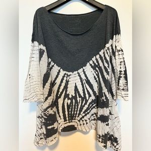 Free People Flowy Tie Dye Top